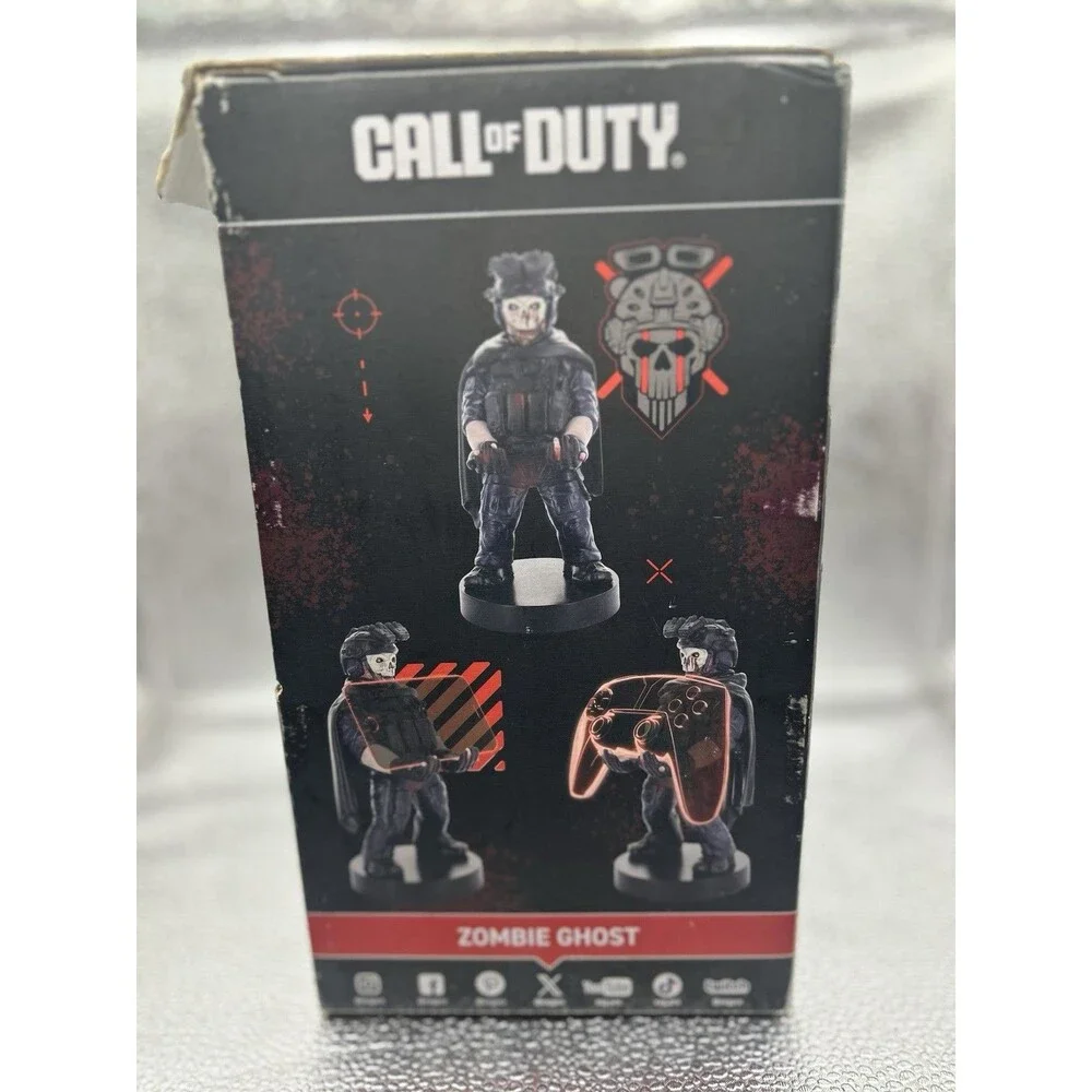 Call of Duty Zombie Ghost Phone & Controller Holder Device Stand Cable Guys New
